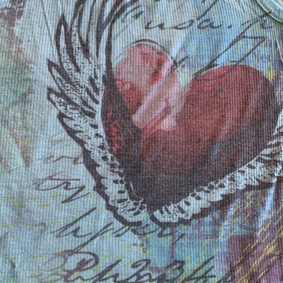 Pia Flying Heart Soft Ribbed Tank Top S - Picture 7 of 10